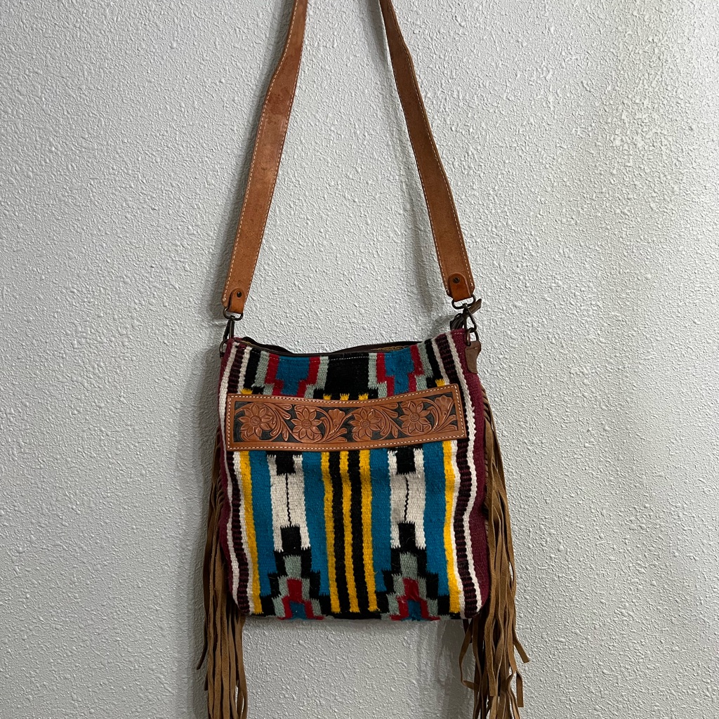 American Darling Saddle Blanket Fringe Shoulder Bag